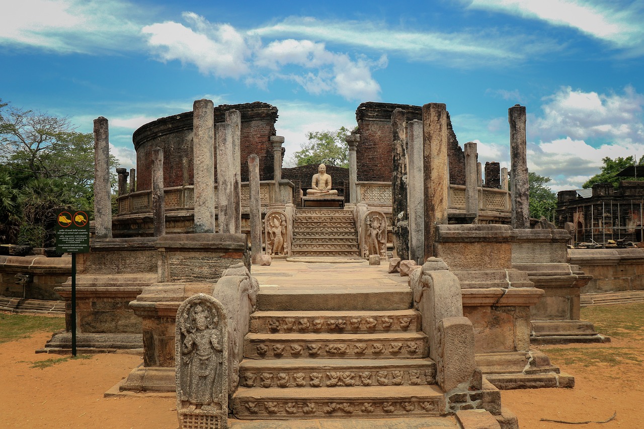 preserved ruins, ancient temples, palaces, and impressive sculptures